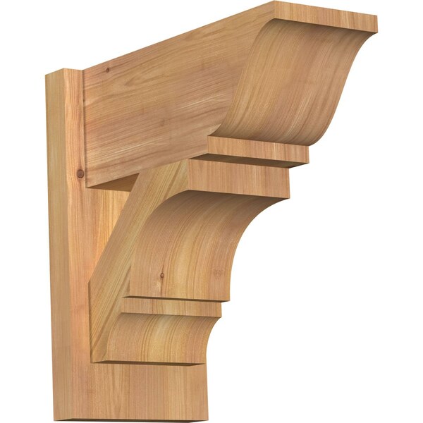 Ekena Millwork Balboa Traditional Smooth Outlooker, Western Red Cedar, 7 1/2"W x 16"D x 16"H OUT08X16X16BOA01SWR - main
